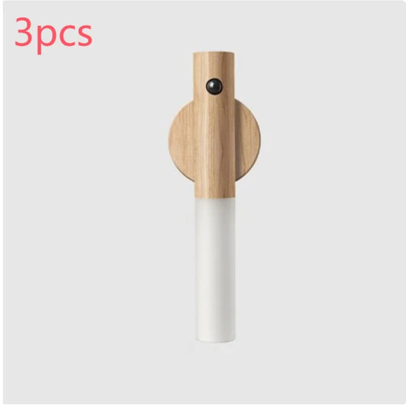 Wireless Rechargeable LED Night Light with Magnetic Motion Sensor