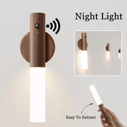 Wireless Rechargeable LED Night Light with Magnetic Motion Sensor