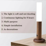 Wireless Rechargeable LED Night Light with Magnetic Motion Sensor