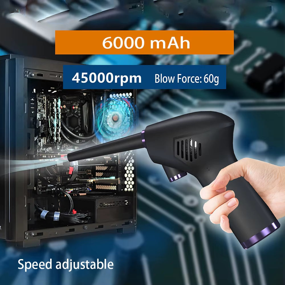 Cordless Electric Air Duster for Electronics Cleaning - Ideal for Computers and Cameras