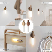 Wireless Rechargeable LED Night Light with Magnetic Motion Sensor