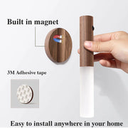 Wireless Rechargeable LED Night Light with Magnetic Motion Sensor
