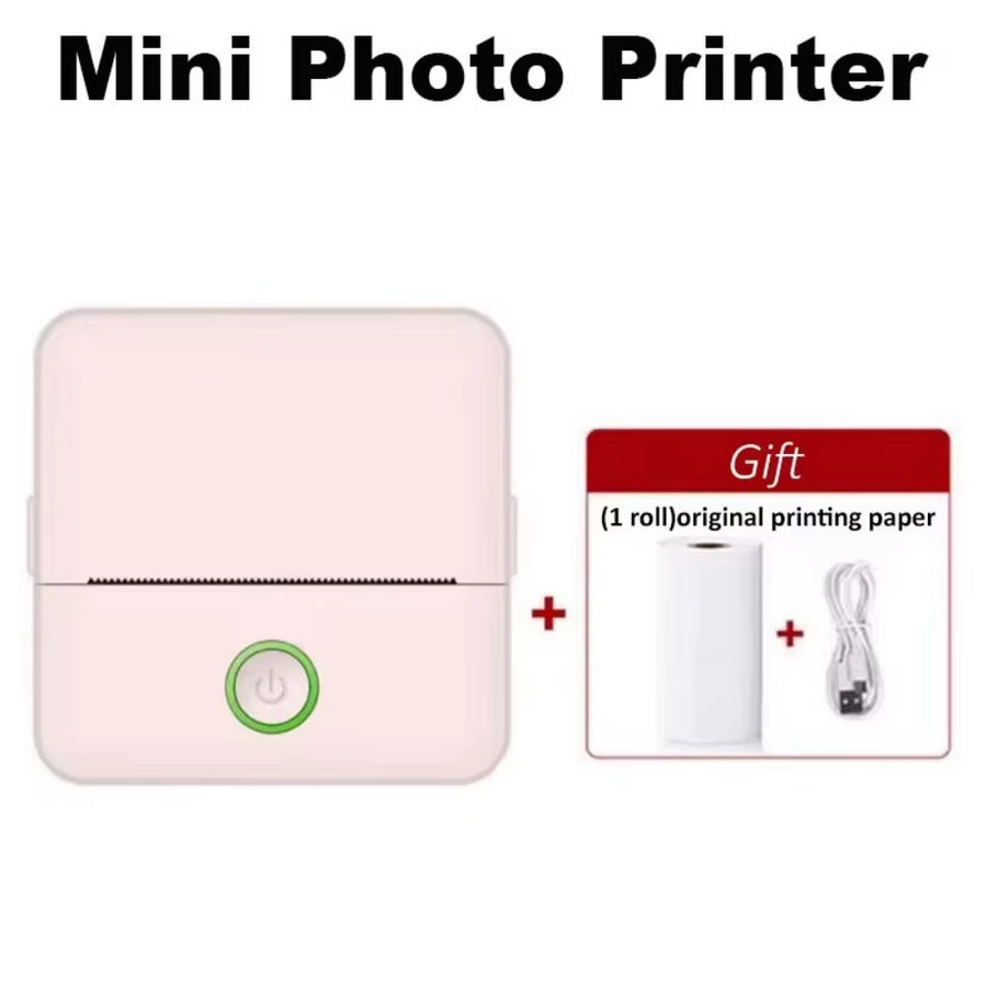 Portable Mini Thermal Printer Paper Photo Pocket Thermal Printer 58Mm Printing DIY Printer Home Office Use